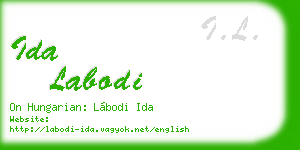 ida labodi business card